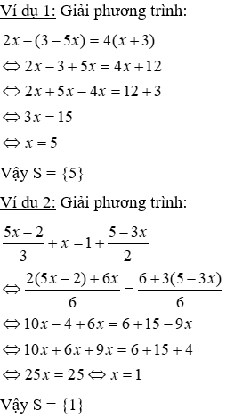 Giáo án Toán 8 Bài 3: Phương trình đưa được về dạng ax + b = 0 mới nhất