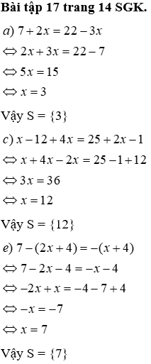 Giáo án Toán 8 Bài 3: Phương trình đưa được về dạng ax + b = 0 mới nhất