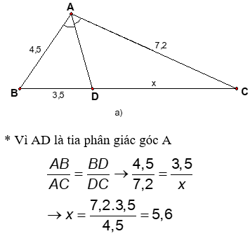 Giáo án Toán 8 Bài 3: Tính chất đường phân giác của tam giác mới nhất