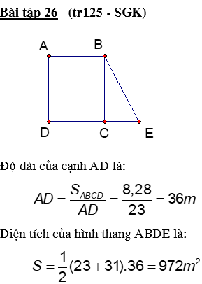 Giáo án Toán 8 Bài 4: Diện tích hình thang mới nhất