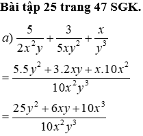 Giáo án Toán 8 Bài 5: Phép cộng các phân thức đại số mới nhất