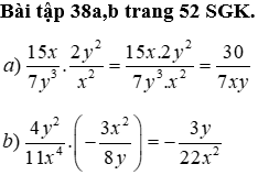 Giáo án Toán 8 Bài 7: Phép nhân các phân thức đại số mới nhất