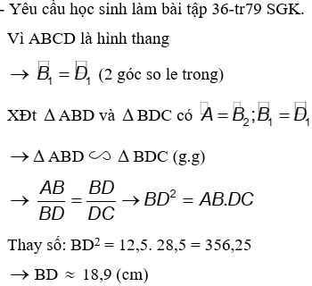 Giáo án Toán 8 Bài 7: Trường hợp đồng dạng thứ ba mới nhất