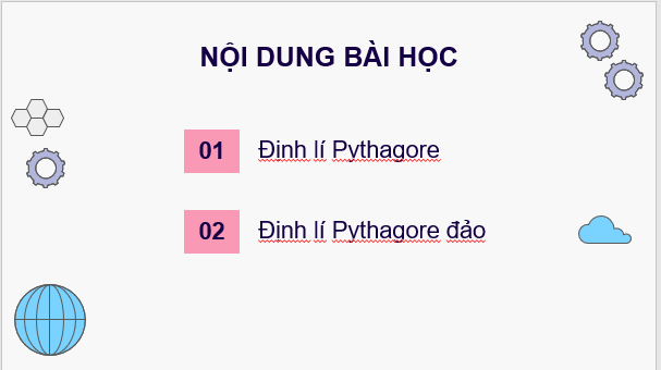 Giáo án điện tử Toán 8 Bài 1: Định lí Pythagore | PPT Toán 8 Cánh diều