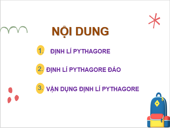 Giáo án điện tử Toán 8 Bài 1: Định lí Pythagore | PPT Toán 8 Chân trời sáng tạo