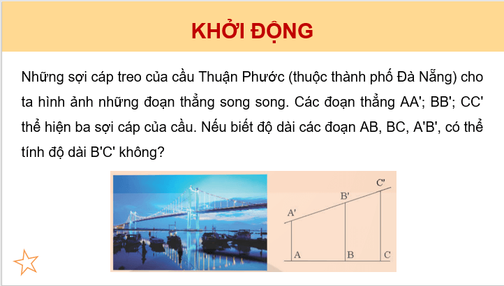 Giáo án điện tử Toán 8 Bài 1: Định lí Thalès trong tam giác | PPT Toán 8 Chân trời sáng tạo