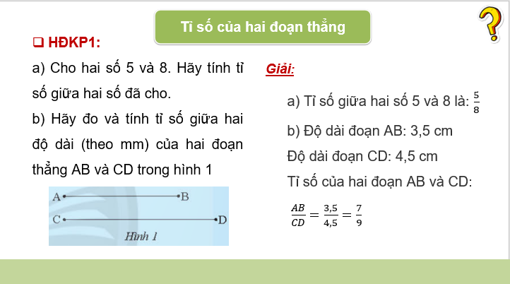 Giáo án điện tử Toán 8 Bài 1: Định lí Thalès trong tam giác | PPT Toán 8 Chân trời sáng tạo