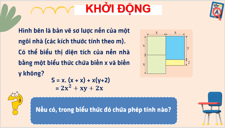 Giáo án điện tử Toán 8 Bài 1: Đơn thức và đa thức nhiều biến | PPT Toán 8 Chân trời sáng tạo