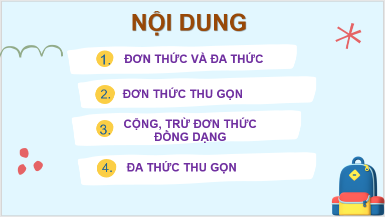 Giáo án điện tử Toán 8 Bài 1: Đơn thức và đa thức nhiều biến | PPT Toán 8 Chân trời sáng tạo