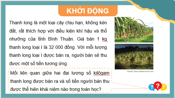 Giáo án điện tử Toán 8 Bài 1: Hàm số | PPT Toán 8 Cánh diều