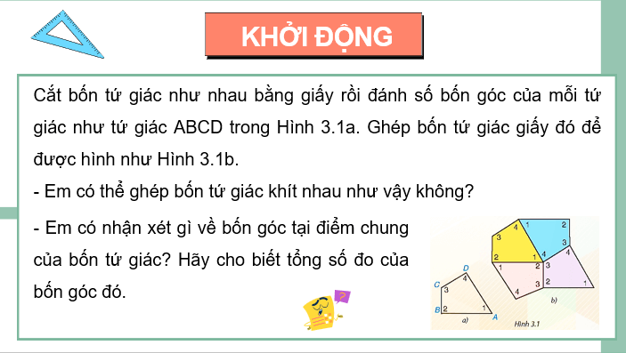 Giáo án điện tử Toán 8 Bài 10: Tứ giác | PPT Toán 8 Kết nối tri thức