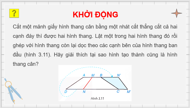 Giáo án điện tử Toán 8 Bài 11: Hình thang cân | PPT Toán 8 Kết nối tri thức