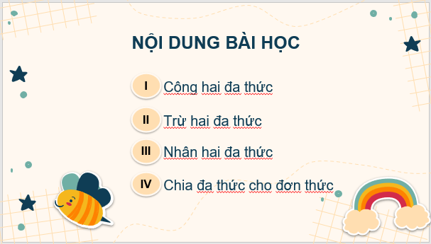 Giáo án điện tử Toán 8 Bài 2: Các phép tính với đa thức nhiều biến | PPT Toán 8 Cánh diều