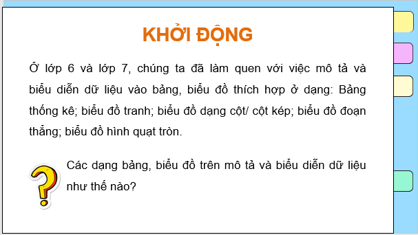 Giáo án điện tử Toán 8 Bài 2: Mô tả và biểu diễn dữ liệu trên các bảng, biểu đồ | PPT Toán 8 Cánh diều