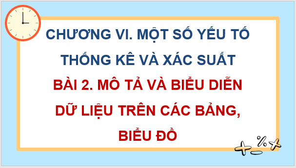 Giáo án điện tử Toán 8 Bài 2: Mô tả và biểu diễn dữ liệu trên các bảng, biểu đồ | PPT Toán 8 Cánh diều