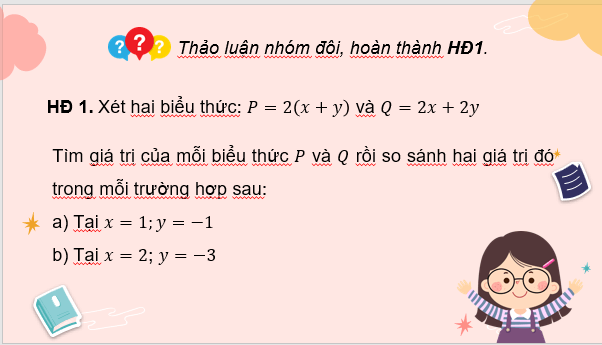 Giáo án điện tử Toán 8 Bài 3: Hằng đẳng thức đáng nhớ | PPT Toán 8 Cánh diều