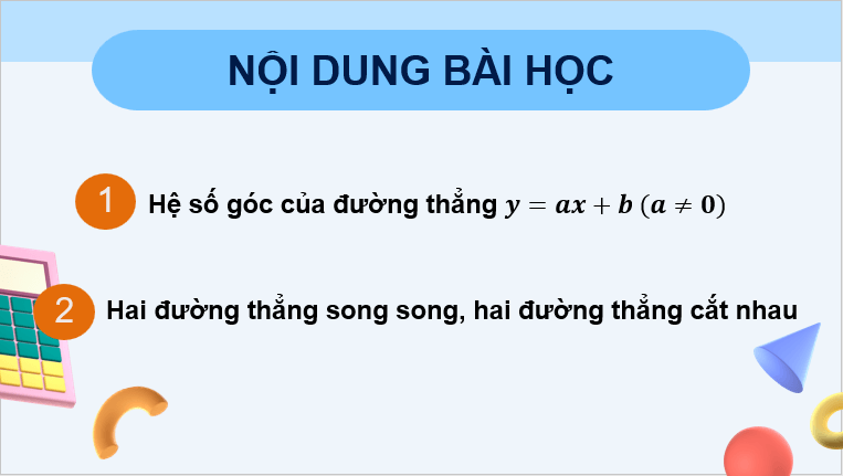 Giáo án điện tử Toán 8 Bài 4: Hệ số góc của đường thẳng | PPT Toán 8 Chân trời sáng tạo