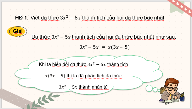 Giáo án điện tử Toán 8 Bài 4: Vận dụng hằng đẳng thức vào phân tích đa thức thành nhân tử | PPT Toán 8 Cánh diều