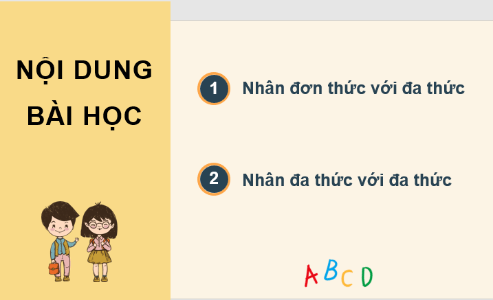 Giáo án điện tử Toán 8 Bài 4: Phép nhân đa thức | PPT Toán 8 Kết nối tri thức