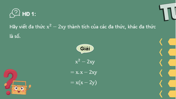 Giáo án điện tử Toán 8 Bài 9: Phân tích đa thức thành nhân tử | PPT Toán 8 Kết nối tri thức