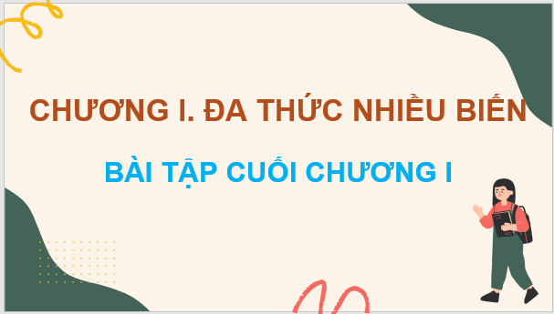 Giáo án điện tử Toán 8 Bài tập cuối chương 1 | PPT Toán 8 Cánh diều