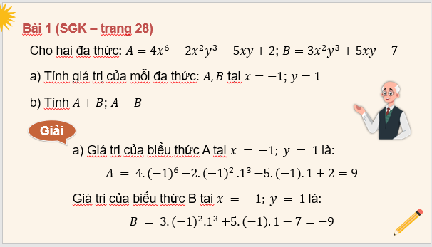 Giáo án điện tử Toán 8 Bài tập cuối chương 1 | PPT Toán 8 Cánh diều