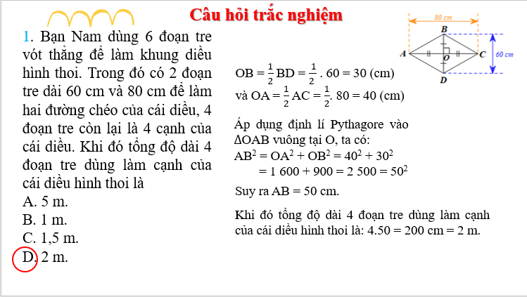 Giáo án điện tử Toán 8 Bài tập cuối chương 3 | PPT Toán 8 Chân trời sáng tạo