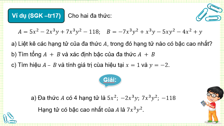 Giáo án điện tử Toán 8 Luyện tập chung (trang 17) | PPT Toán 8 Kết nối tri thức