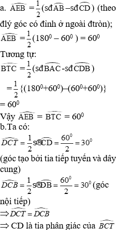 Giáo án Toán 9 Bài 1: Góc ở tâm. Số đo cung mới nhất