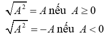 Giáo án Toán 9 Bài 2: Căn thức bậc hai và hằng đẳng thức mới nhất