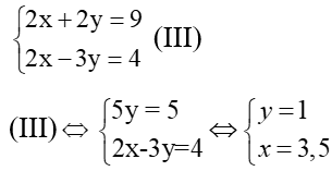 Giáo án Toán 9 Bài 4: Giải hệ phương trình bằng phương pháp cộng đại số mới nhất