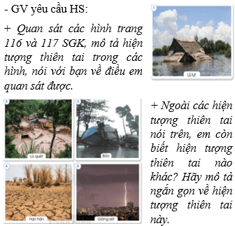 Giáo án Tự nhiên và xã hội lớp 2 Bài 20: Một số hiện tượng thiên tai | Cánh diều