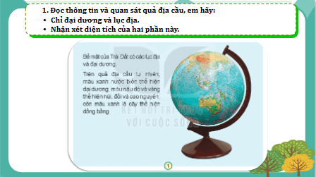 Giáo án điện tử TNXH lớp 3 Kết nối tri thức Bài 28: Bề mặt trái đất | PPT Tự nhiên và xã hội lớp 3