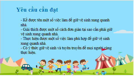 Giáo án điện tử TNXH lớp 3 Kết nối tri thức Bài 3: Vệ sinh xung quanh nhà | PPT Tự nhiên và xã hội lớp 3