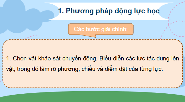Giáo án điện tử Vật Lí 10 Kết nối tri thức Bài 20: Một số ví dụ về cách giải các bài toán thuộc phần động lực học | PPT Vật Lí 10