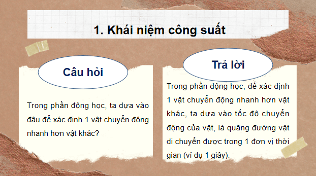Giáo án điện tử Vật Lí 10 Kết nối tri thức Bài 24: Công suất | PPT Vật Lí 10