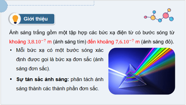 Giáo án điện tử Chuyên đề Vật Lí 12 Kết nối tri thức Bài 11: Quang phổ vạch của nguyên tử | PPT Chuyên đề Vật Lí 12