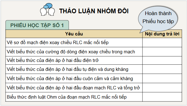 Giáo án điện tử Chuyên đề Vật Lí 12 Kết nối tri thức Bài 2: Đoạn mạch điện xoay chiều RLC mắc nối tiếp | PPT Chuyên đề Vật Lí 12