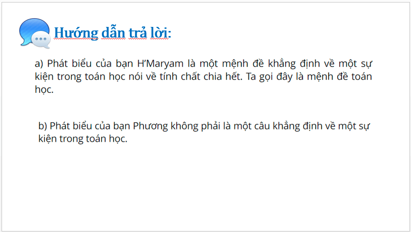 Giáo án điện tử Toán 10 Bài 1: Mệnh đề toán học | Bài giảng PPT Toán 10