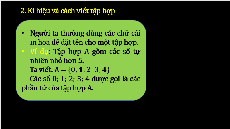 Giáo án điện tử Toán 6 Cánh diều Bài 1: Tập hợp | PPT Toán 6