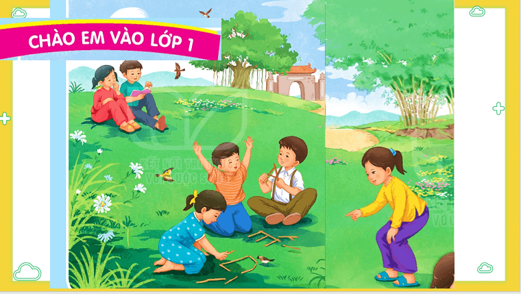 Giáo án điện tử Làm quen với trường lớp, bạn bè; làm quen với đồ dùng học tập lớp 1 | PPT Tiếng Việt lớp 1 Kết nối tri thức