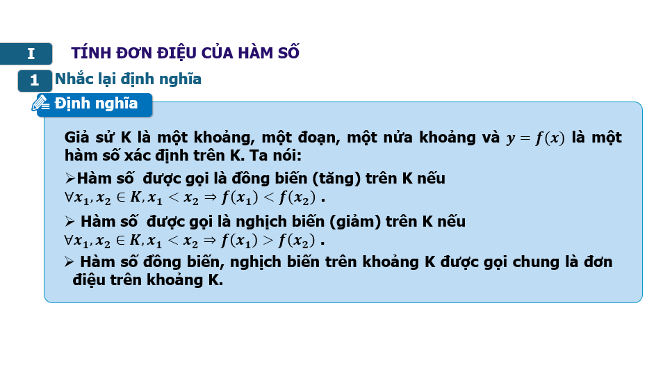 Giáo án điện tử Toán 12 (hay nhất) | Bài giảng powerpoint (PPT) Toán 12