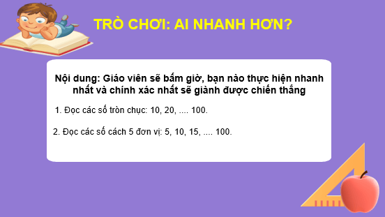 Giáo án điện tử Toán lớp 2 Ôn tập các số đến 100 | PPT Toán lớp 2 Chân trời sáng tạo