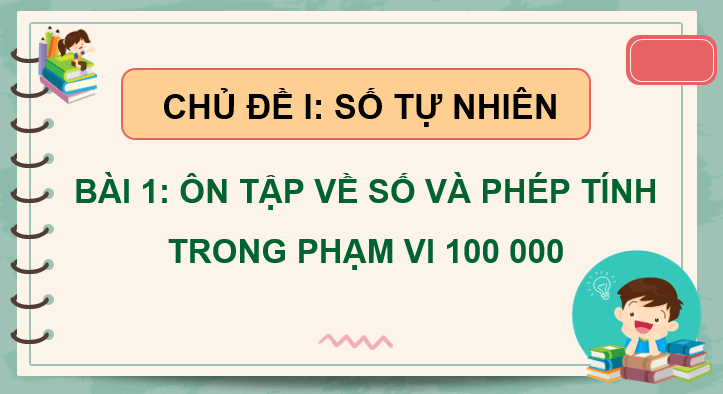 Giáo án điện tử Toán lớp 4 Bài 1: Ôn tập về số và phép tính trong phạm vi 100 000 | PPT Toán lớp 4 Cánh diều