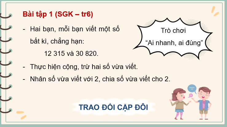 Giáo án điện tử Toán lớp 4 Bài 1: Ôn tập về số và phép tính trong phạm vi 100 000 | PPT Toán lớp 4 Cánh diều