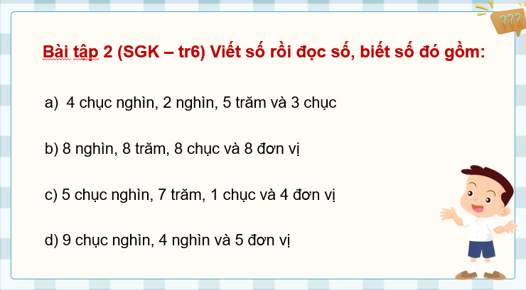 Giáo án điện tử Toán lớp 4 Bài 1: Ôn tập các số đến 100 000 | PPT Toán lớp 4 Kết nối tri thức