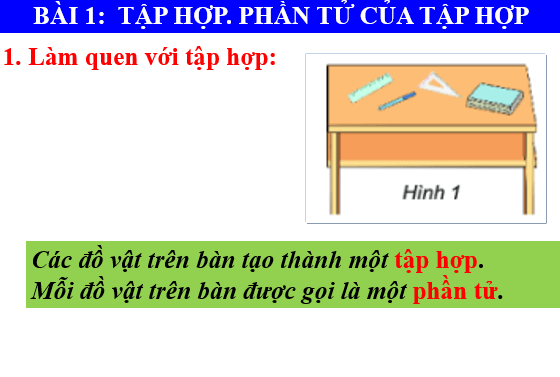 Giáo án điện tử Toán 6 Chân trời sáng tạo Bài 1: Tập hợp, Phần tử của tập hợp | PPT Toán 6