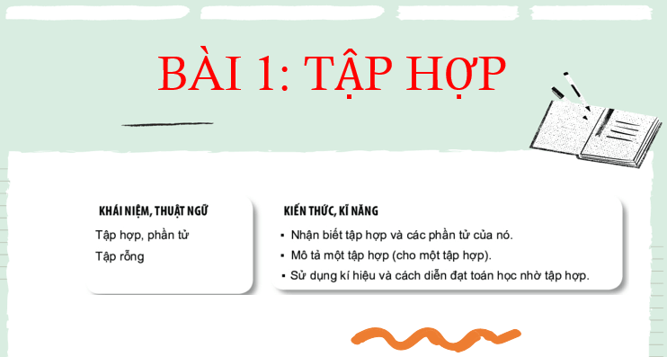 Giáo án điện tử Toán 6 Bài 1: Tập hợp | PPT Toán 6 Kết nối tri thức