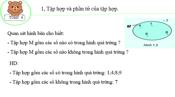 Giáo án điện tử Toán 6 Bài 1: Tập hợp | PPT Toán 6 Kết nối tri thức