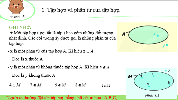 Giáo án điện tử Toán 6 Bài 1: Tập hợp | PPT Toán 6 Kết nối tri thức